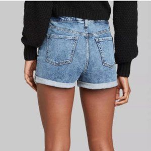 Wild Fable High-Rise Rolled Cuff Jean Shorts Sz 4